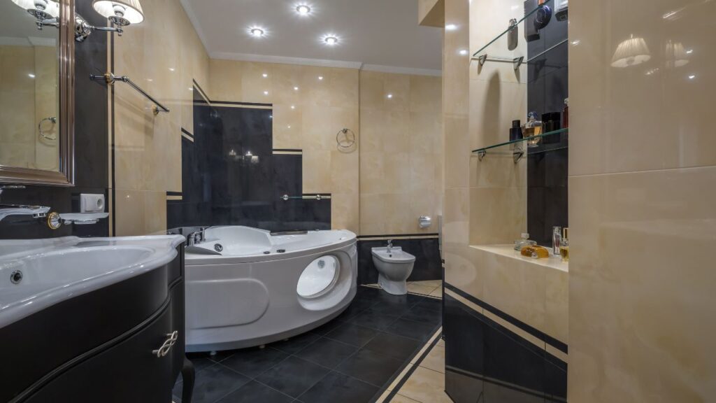 Combining Walk-In Tubs with Solid Surface Walls - American Bath and Shower